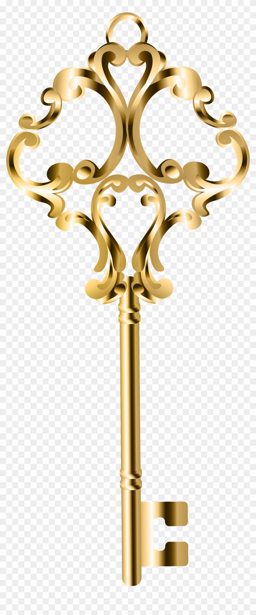 Golden Key Png Clip Art - Gold Key Png Clip #282089