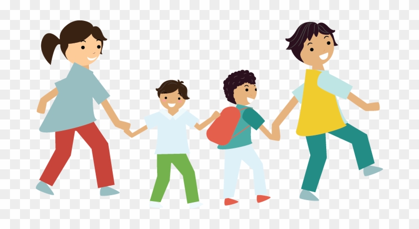 Cartoon Of Children Holding Hands - Cartoon - Free Transparent PNG Clipart  Images Download