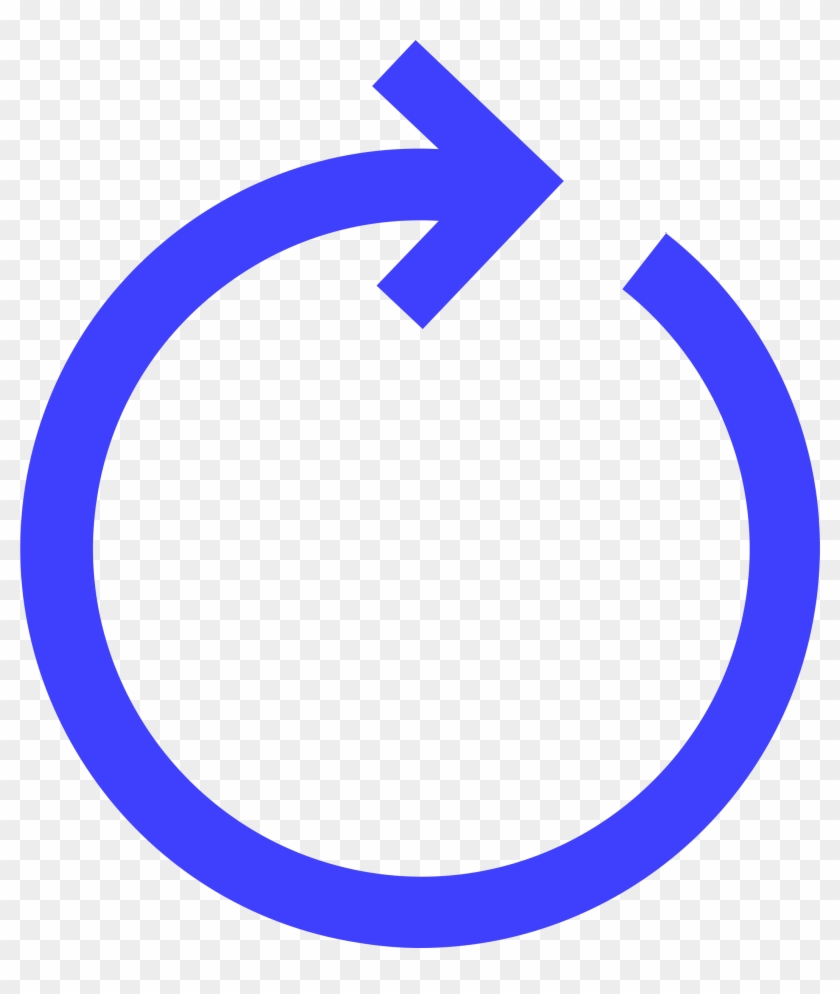 Big Image - Circle Arrow Icon Blue Png #282096