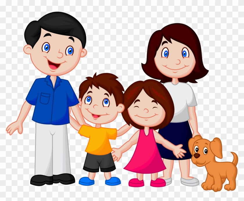 Family Png Clipart 9 Station - Cartoon Images Of Nuclear Family - Free  Transparent PNG Clipart Images Download