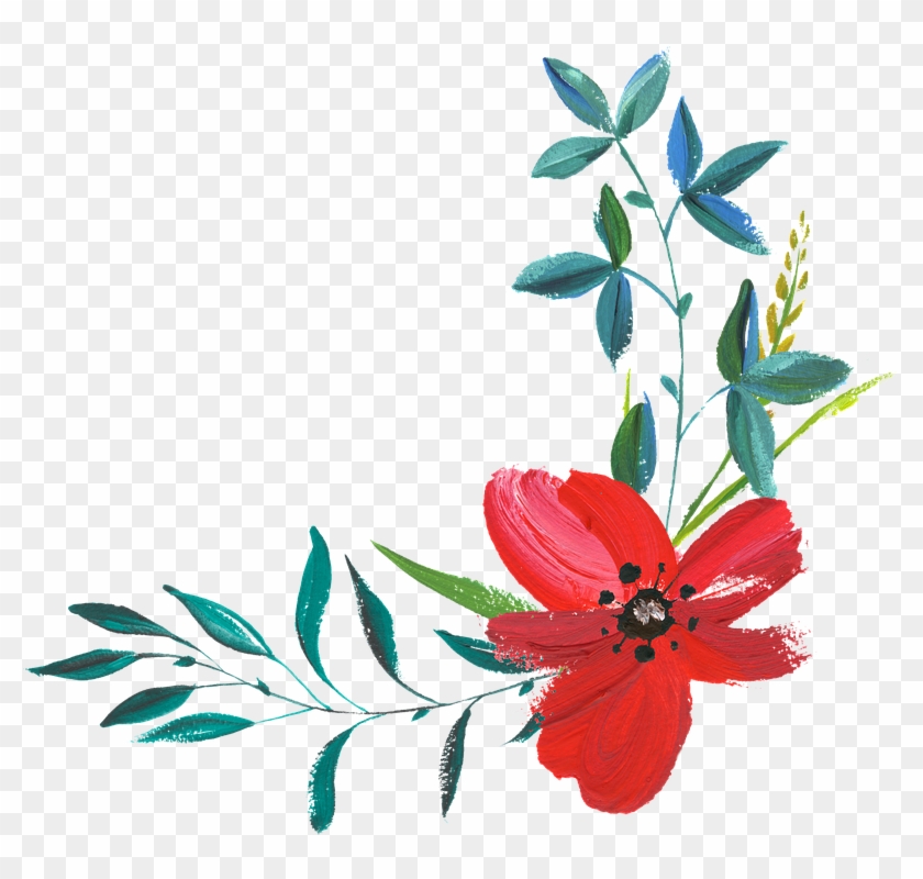 Cute Flower Clipart 25, Buy Clip Art - Flores En Acuarela Png #282237
