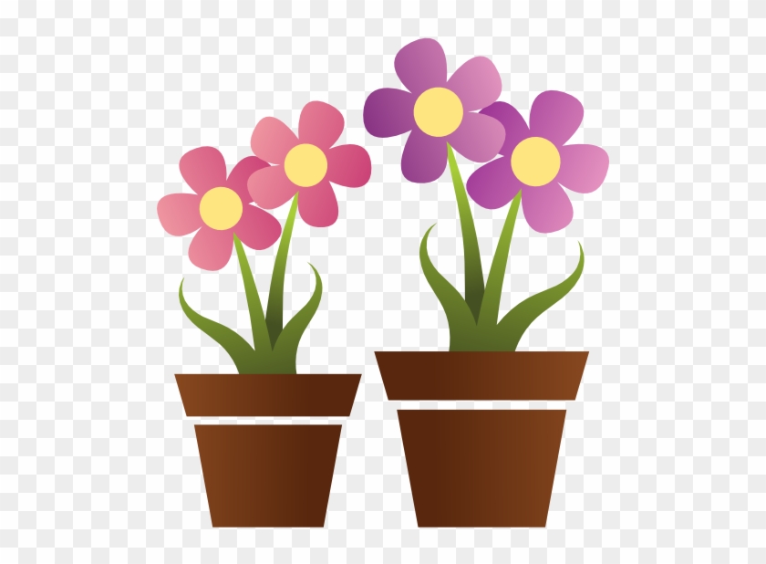 Plant Clipart Cute Flower - Flower With Pot Clipart #282248