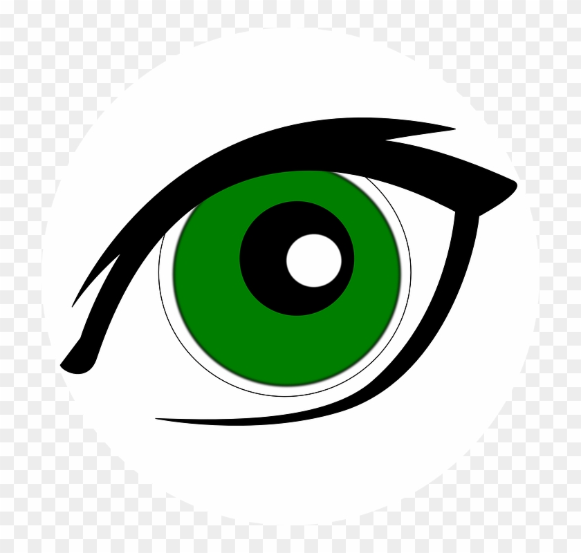 Green Eyes Clipart Cartoon - Green Eye Clipart #282343