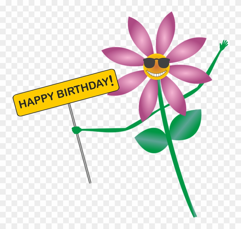 Adorable Flower Cliparts 28, - Grattis På Födelsedagen Blommor #282370