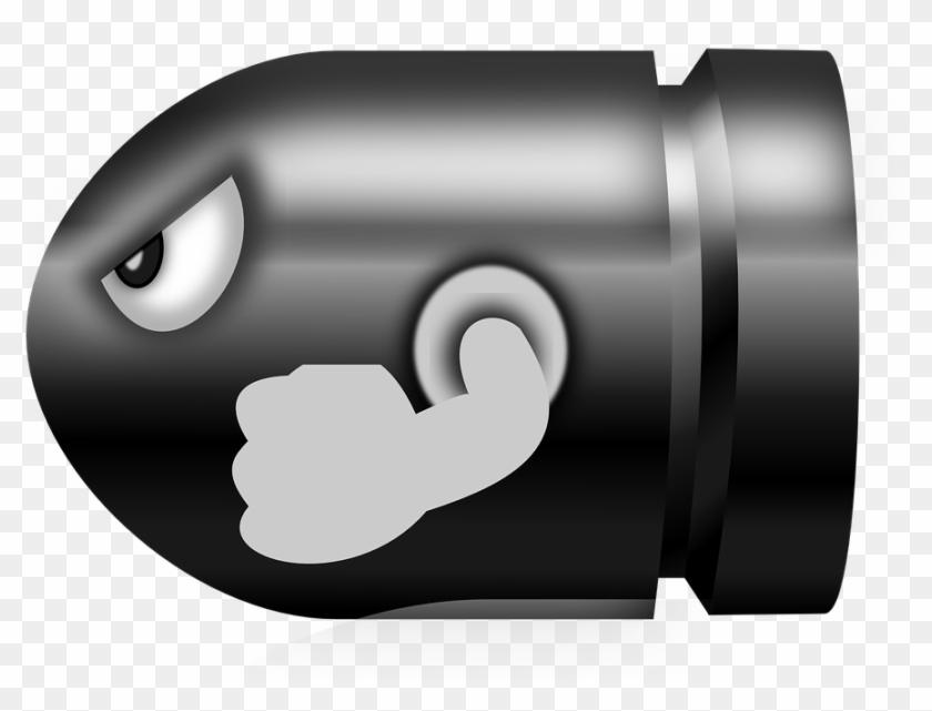 Bullet, Munition, Ammunition, Cartoon, Eye, Fist, Angry - Css Ul Image Bullet #282420