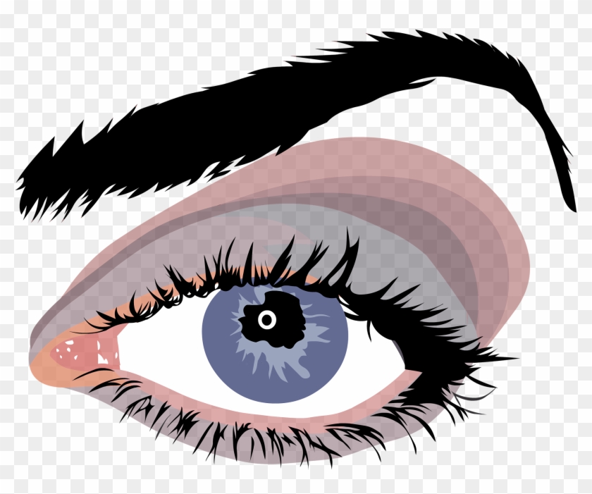 Cartoon Eye Ball 23, - Blue Woman Eyes Png #282424