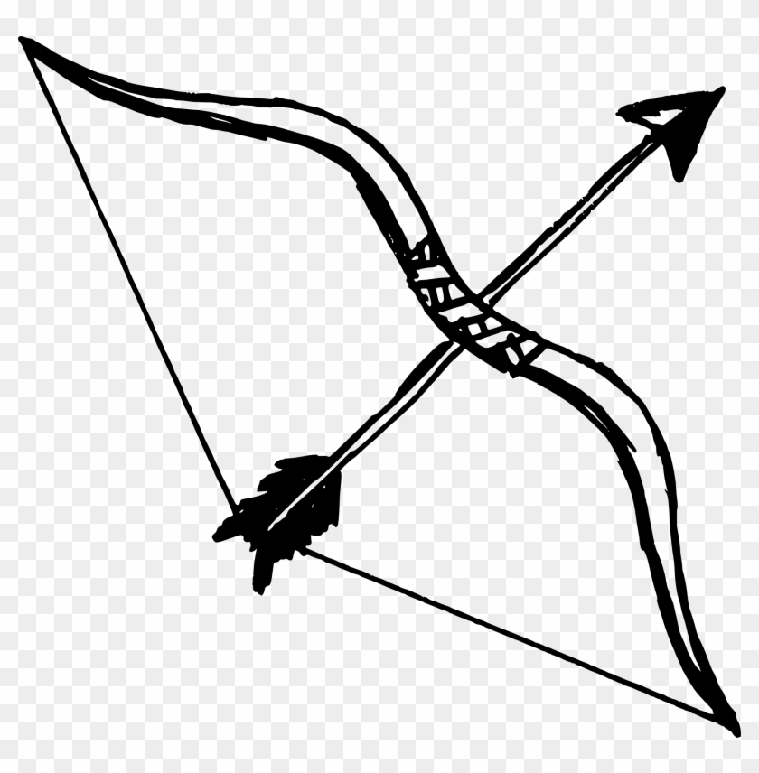 Free Download - Bow And Arrow Clipart Black And White #282439