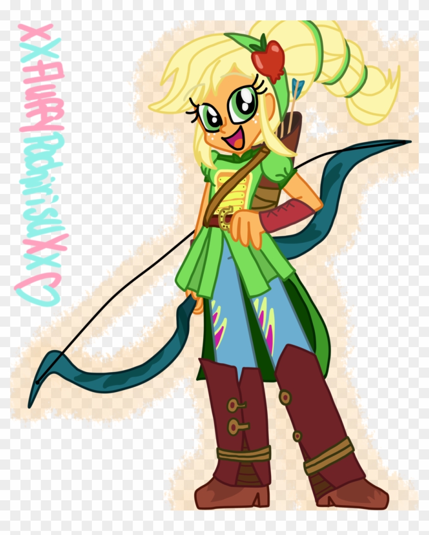 Applejack, Archery, Arrow, Artist - Cartoon #282534