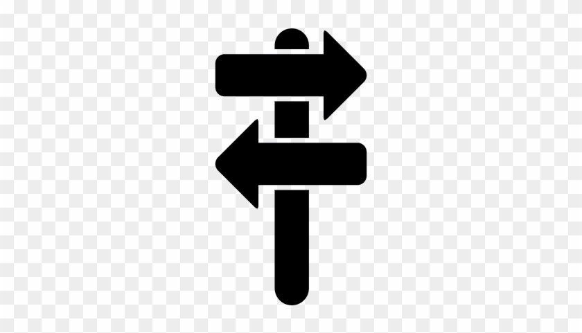 Directional Arrows Road Sign Vector - Iconos De Direccion #282540