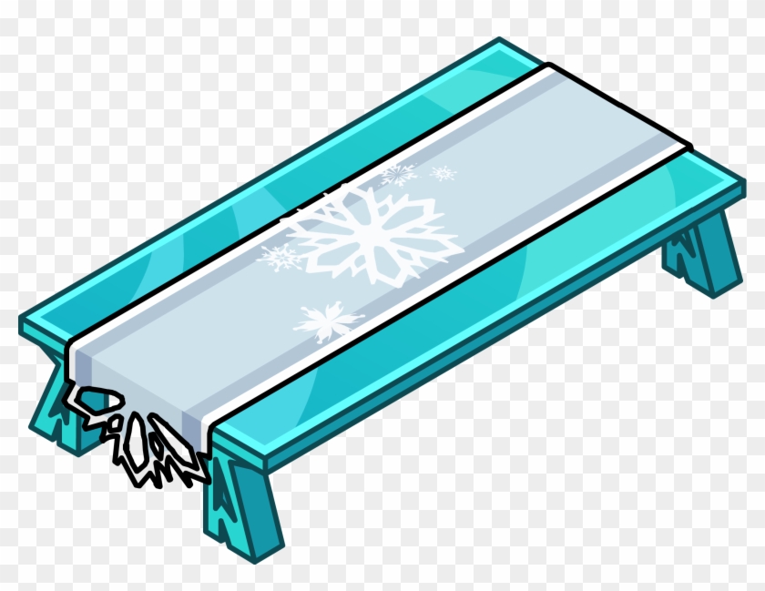 Ice Dining Table - Club Penguin Frozen Items #282554