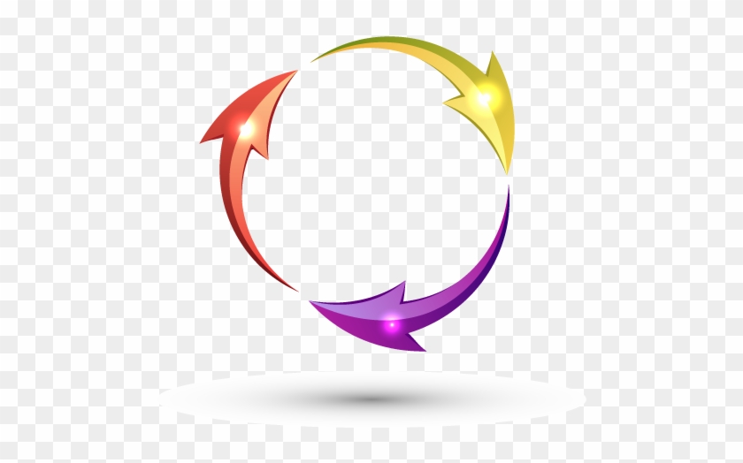 Arrow Circle Clip Art - Cycle Arrows Png #282619