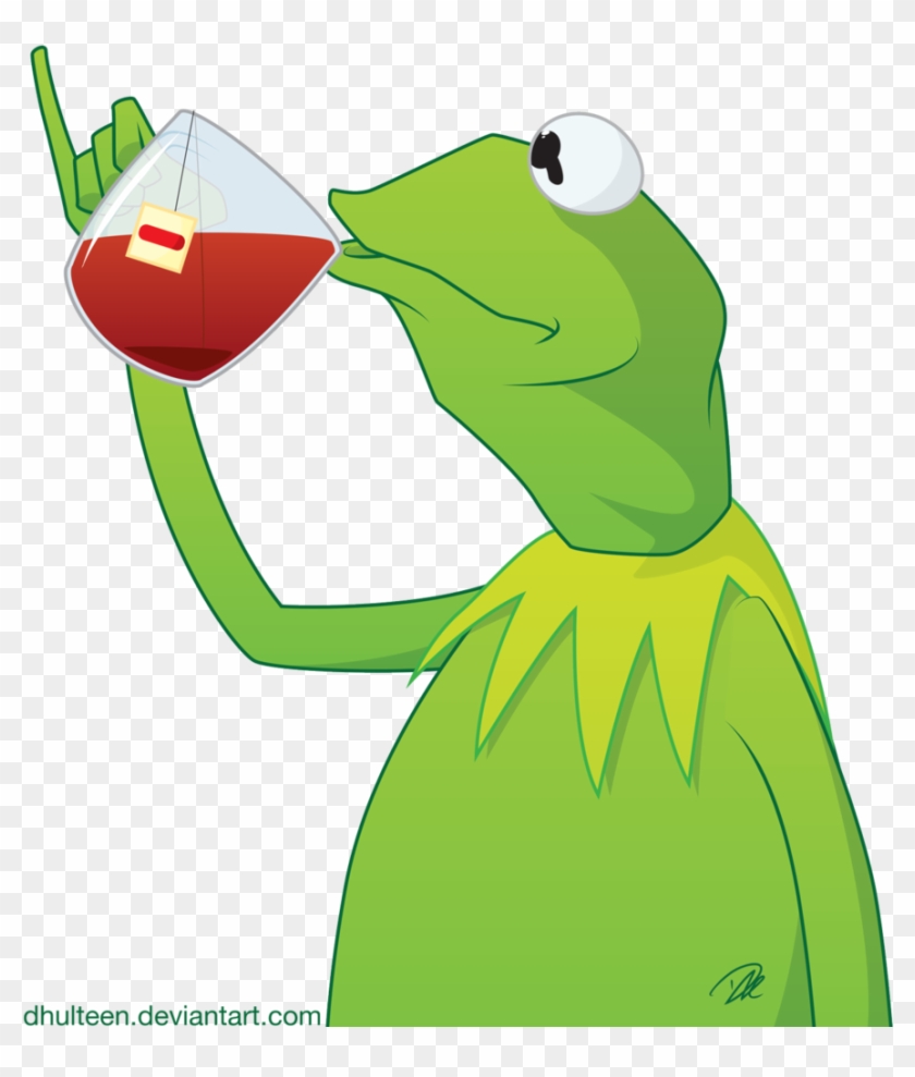 Tea Exploitable By Dhulteen On Deviantart - Kermit The Frog Drinking Tea Drawing #282666