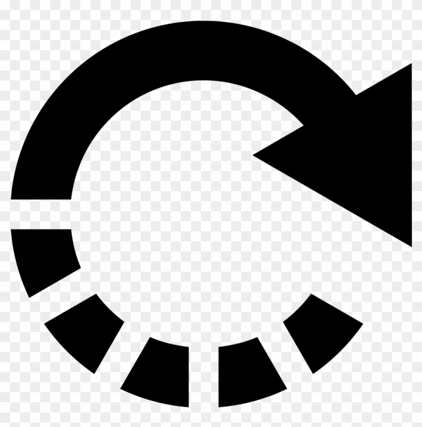 Redo Arrow Of Circular Shape With Half Line Broken - Redo Icon Png #282708