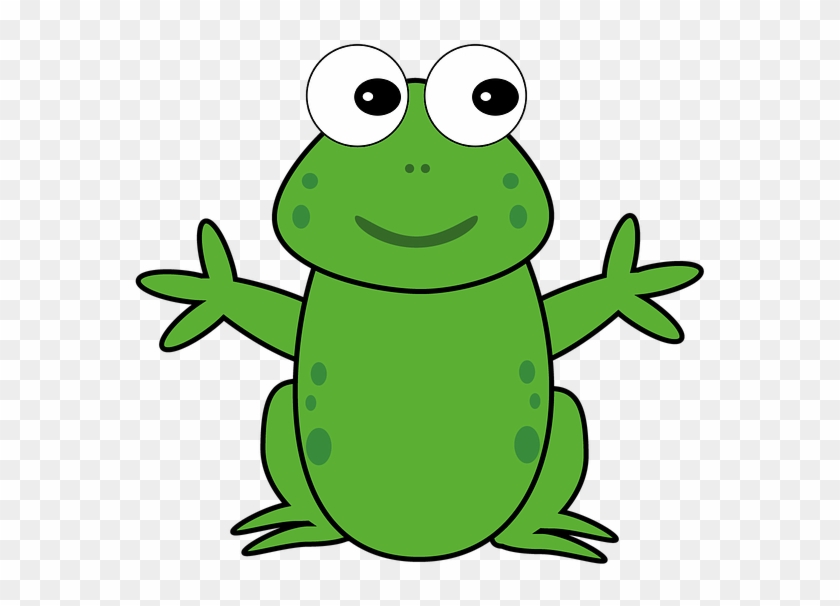 Cute Cartoon Frogs - Green Speckled Frog Clipart #282764