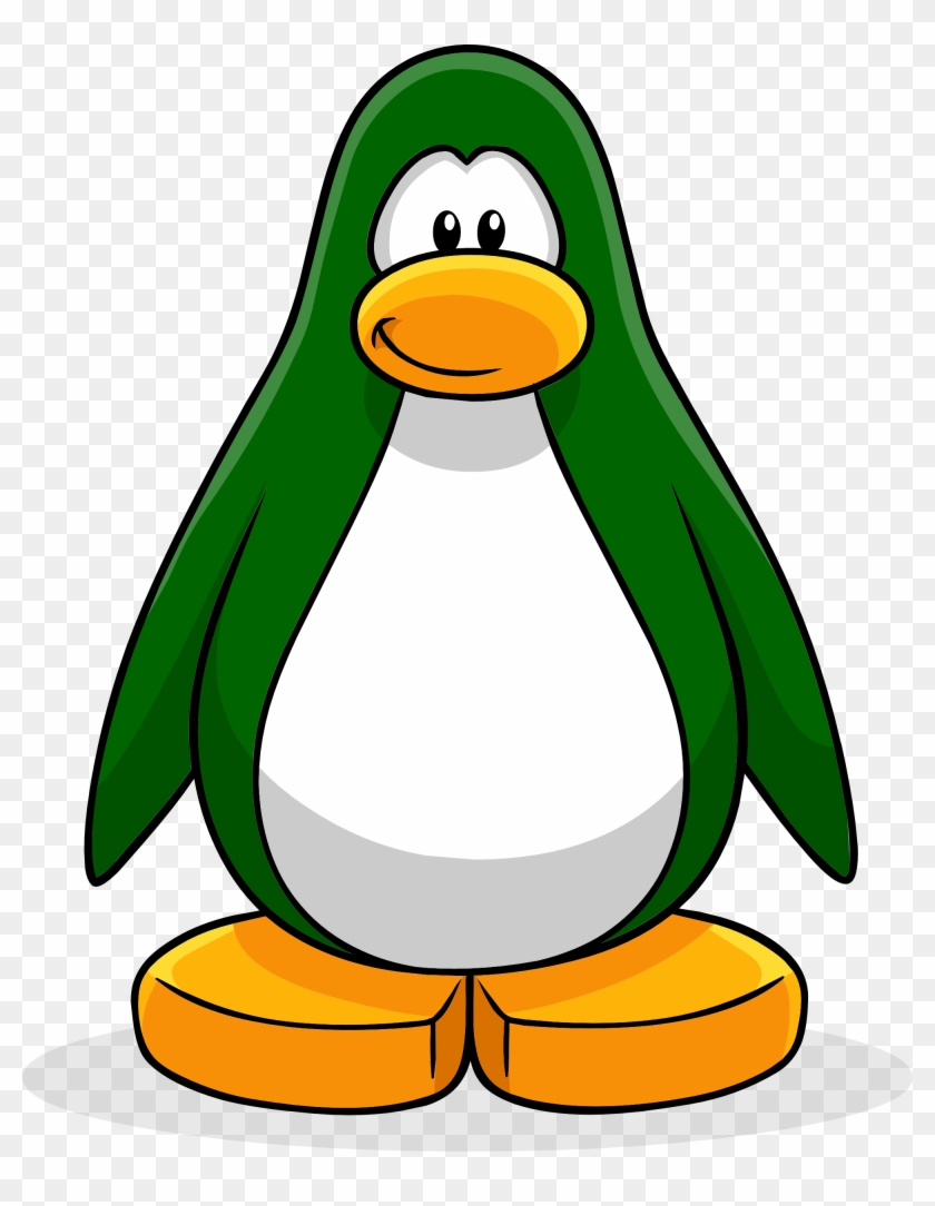 Dark Green Create Penguin - Club Penguin Green Penguin #282843