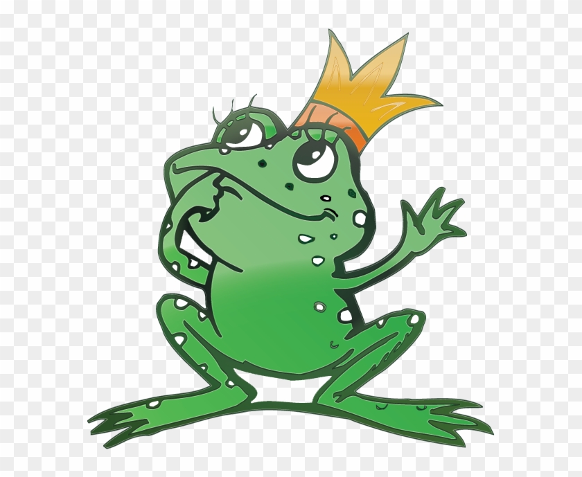 Vector Cartoon Frog Prince Free Vector - Frog Prince Embroidery Design #282838