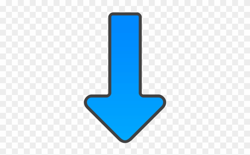 Blue Arrow Down Icon Png - Blue Arrow Down Icon Png #282880