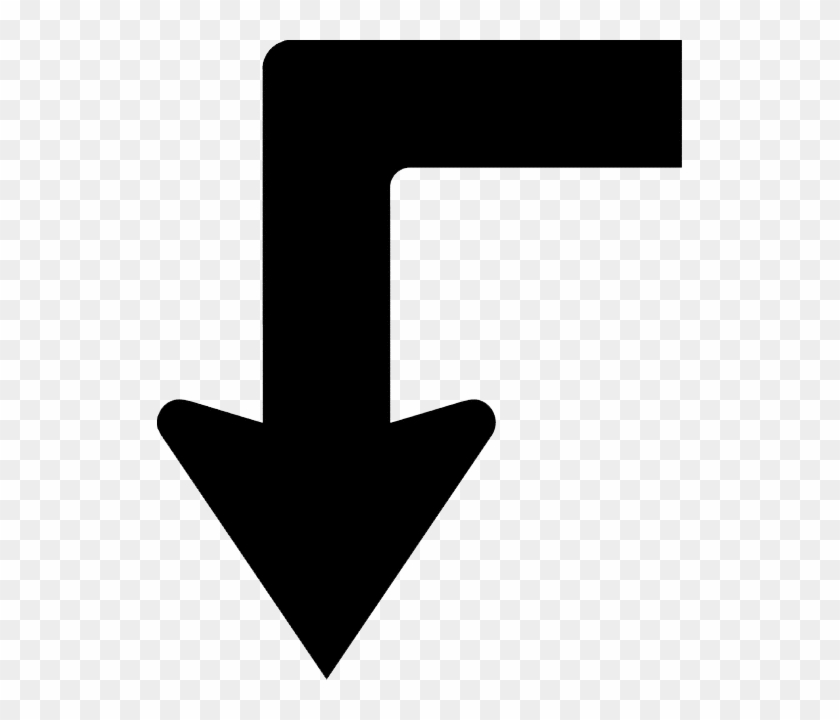 Left Advance Arrow Down - Left Down Arrow Icon #282893