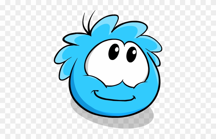 Blue Puffle Looking Up - Club Penguin Blue Puffle #282898