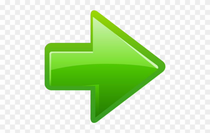 Hand Drawn Arrow - Green Right Arrow Icon #282988