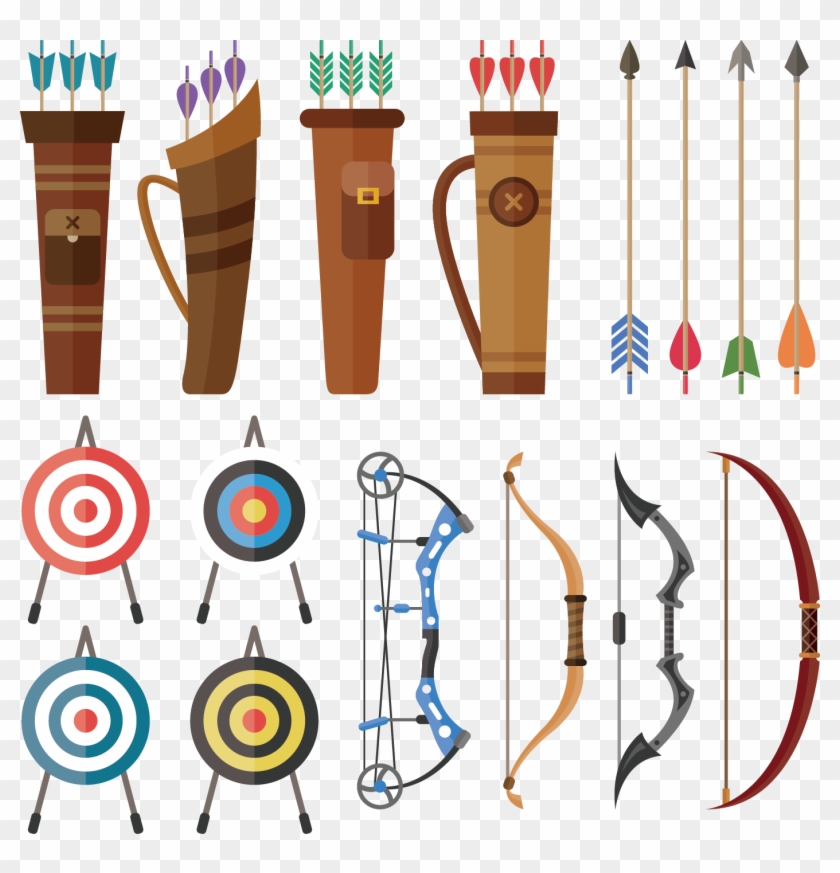 Bow And Arrow Archery Hunting Euclidean Vector - Bow And Arrow Archery Hunting Euclidean Vector #283089