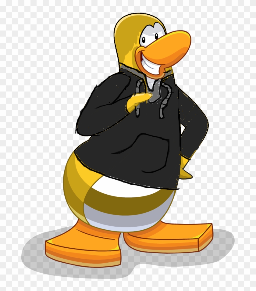Club Penguin Black Hoodie - Penguin #283035