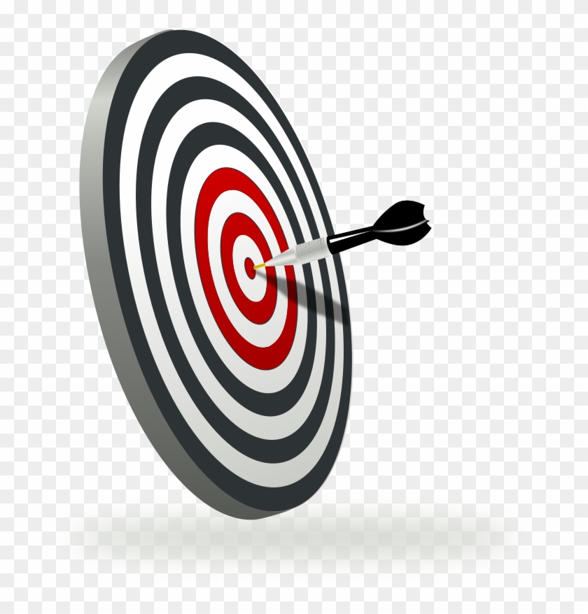 A Target With A Dart Clipart, Vector Clip Art Online, - Law Of Action: How To Hit Your Target Every Time #283066