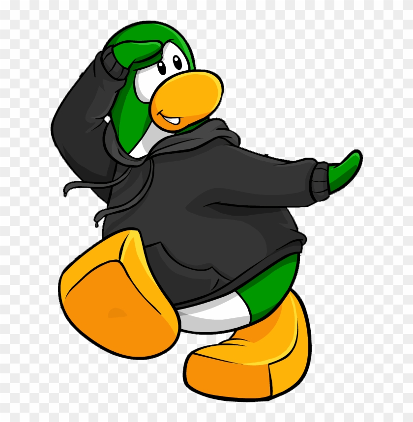 Blk Hoodie Cutout 2010 - Club Penguin Penguin Cutout #283086