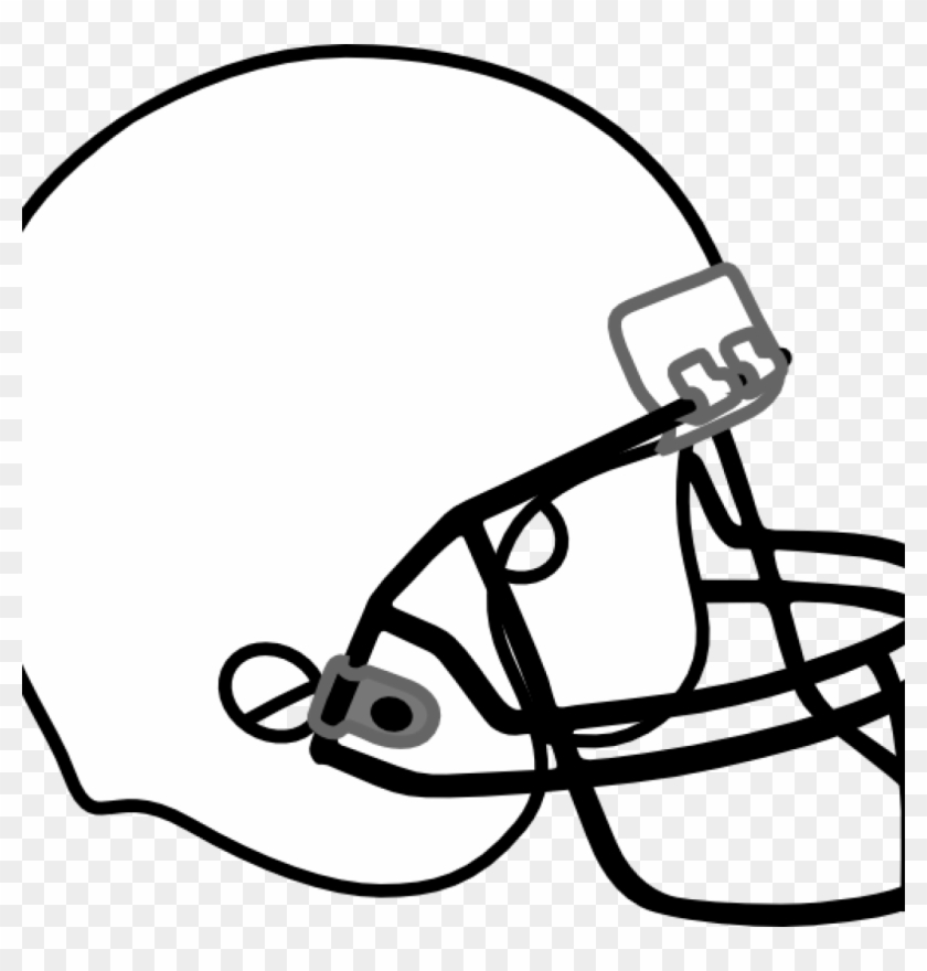 Football Clipart Black And White Football Clip Art - Football And Helmet Shower Curtain #283091