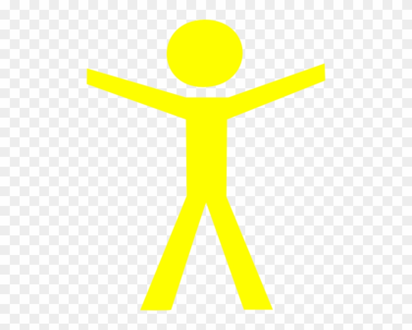 Human Clipart Yellow - Human Figure Yellow #283107