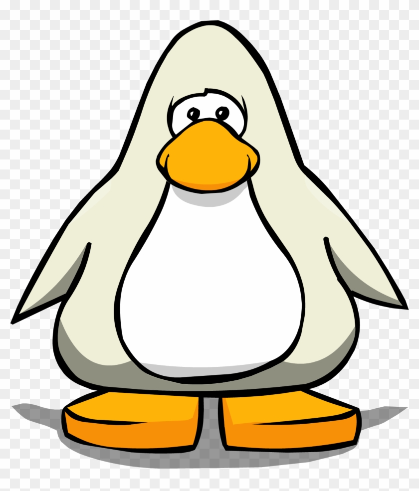 Arctic White From A Player Card - Club Penguin White Penguin #283151