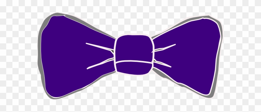 Purple Bow Tie Clipart - Purple Cartoon Bow Tie #283177