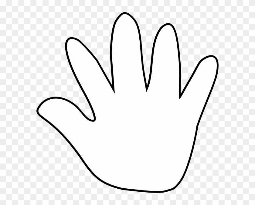 Cartoon Hand Clipart Black And White #283225