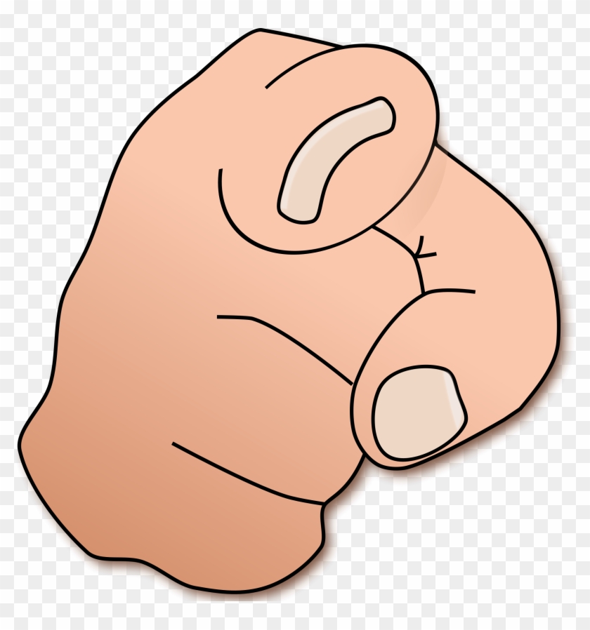 Middle Finger Clipart - Finger Pointing At You Png #283231