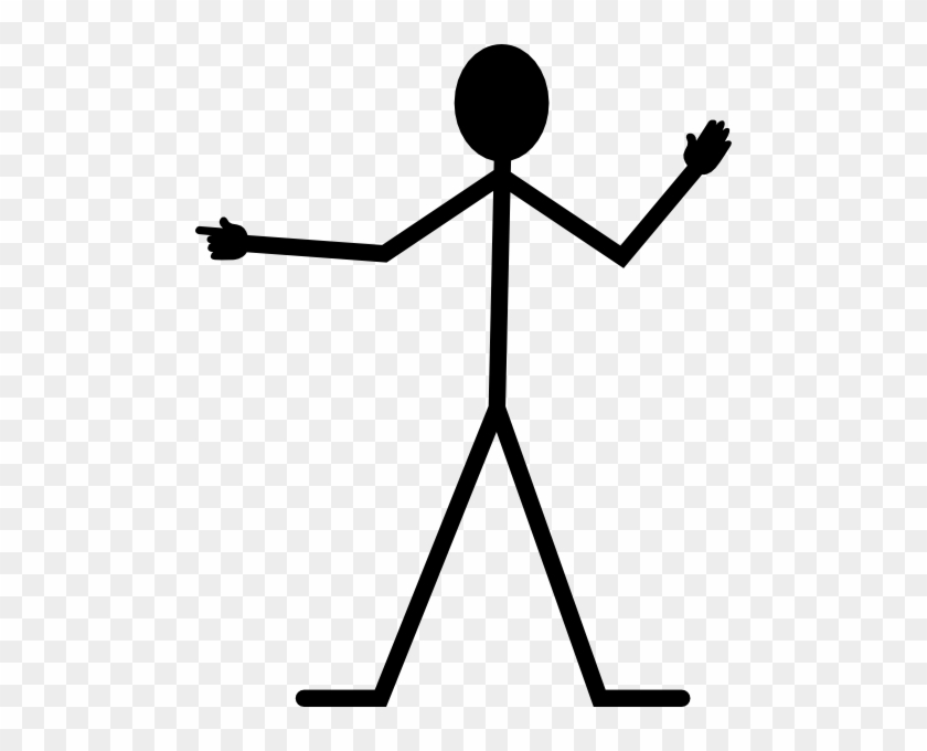 Pointing Stickman Clip Art At Clker - Stickman Transparent #283242