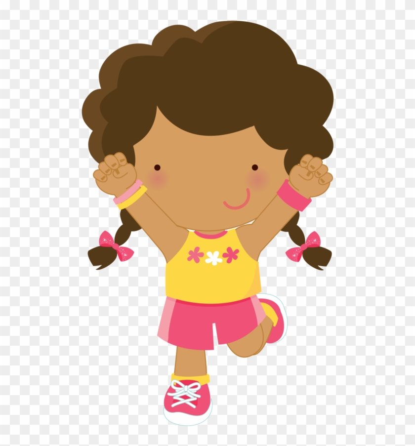 Say Hello Children Clipartgirl Clipartrunning - Minus Clipart Running Girl #283248