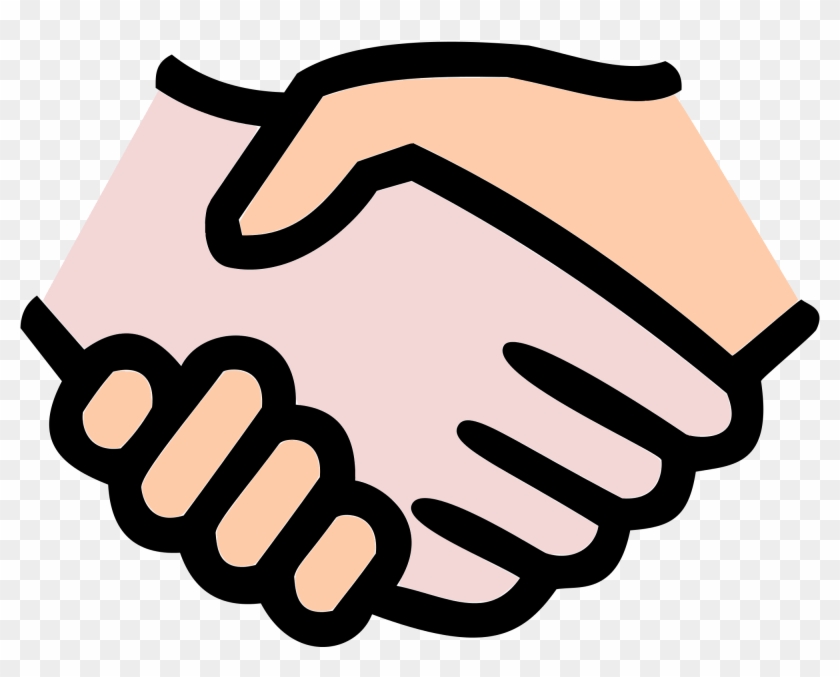 Handshake Clipart Free Hand Hands Handshake Free Vector - Hand Shake Icon #283261