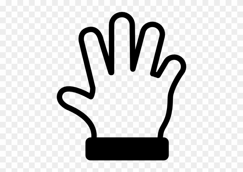 Clipart Fancy Design Outline Of Hand Hands Spread Gestures - Hand Outline #283277