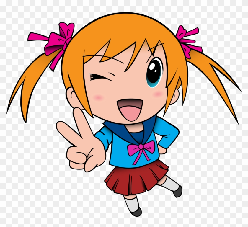 Chibi Girl Vector By Necrobyte1 Chibi Girl Vector By - Chibi Happy Anime Png #283318