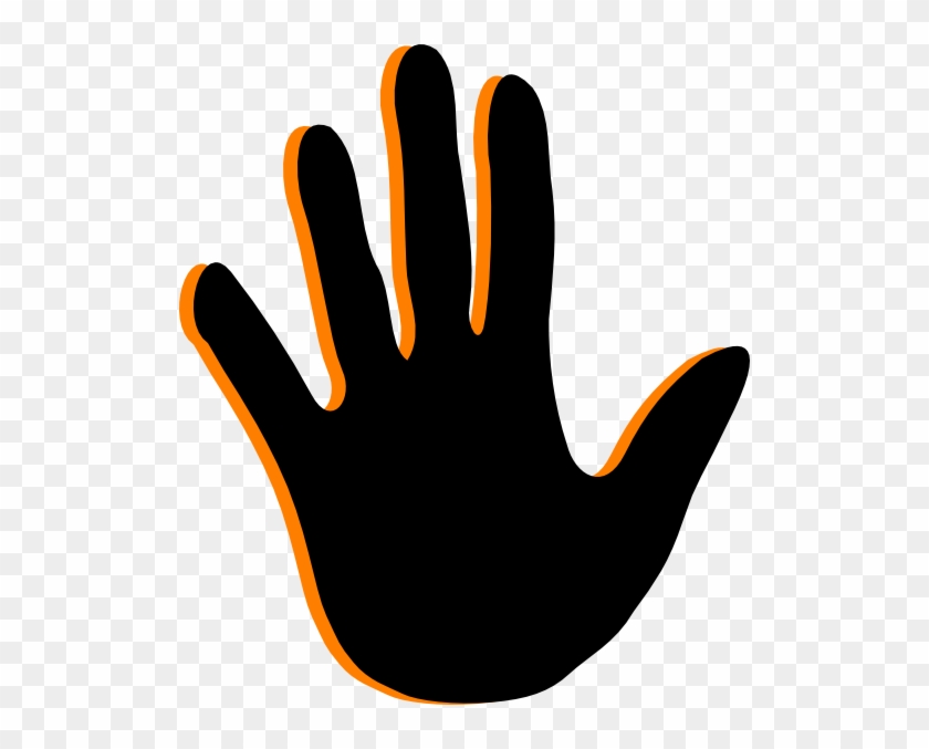 Black Handprint Clip Art - Clip Art #283328