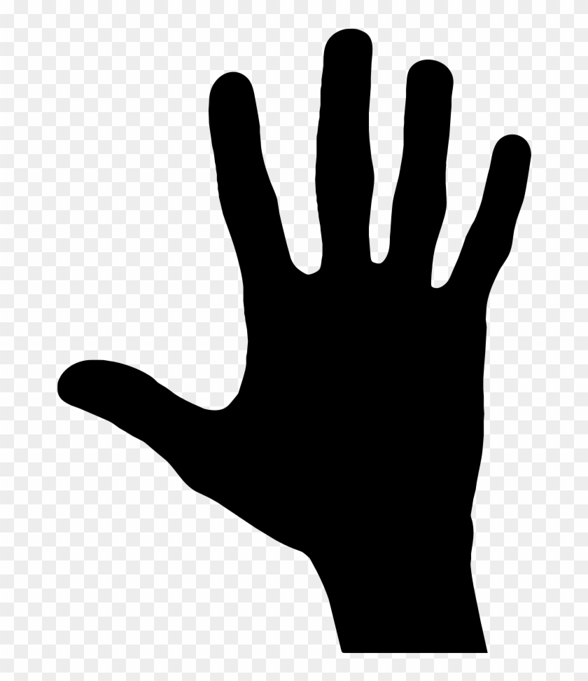 Hand Silhouette - Hand Silhouette Clipart #283329