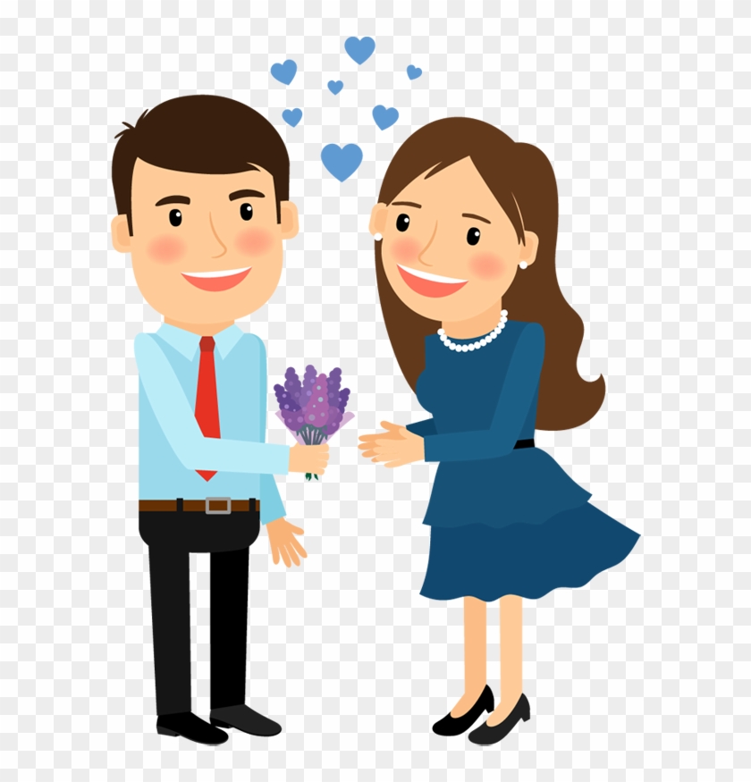 Man And Woman In Love Clipart - Cartoon In Love Png #283362