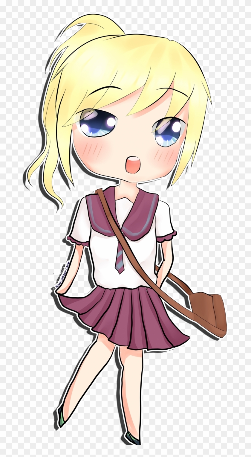 School Girl Chibi By Nyanshadowcat School Girl Chibi - Png School Girls Cartoon #283371