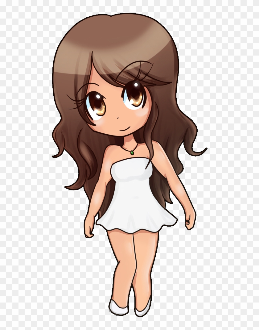 Cute Chibi Girl By Ladyselph - Brown Hair Chibi Girl #283382