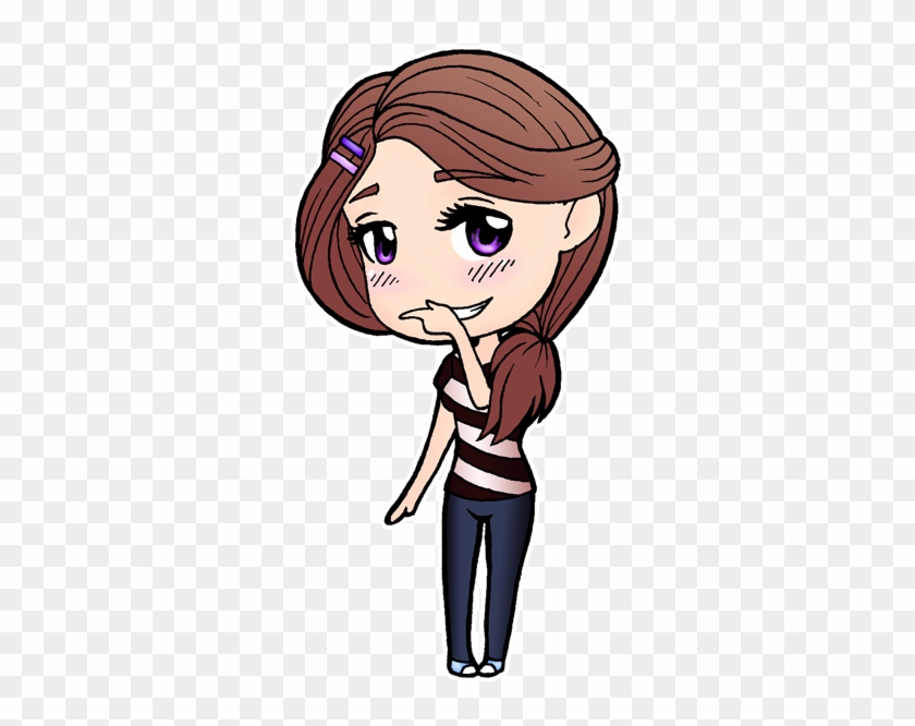 Cute Chibi Girl By Bloodrose2121 - Cute Girl Drawing Png #283384