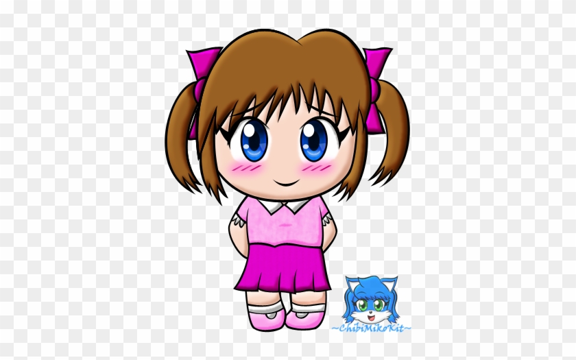 Shy Little Chibi Girl By Chibimikokit - Cartoon #283386