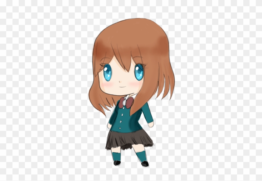 Chibi Highschool Girl By Listlessleelee - High School Girls Chibi Drawing #283427