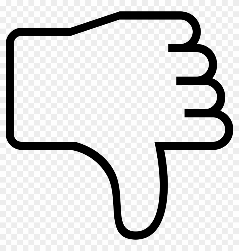 Dislike Social Interface Symbol Of Thumb Down Hand - Icono De No Me Gusta #283436