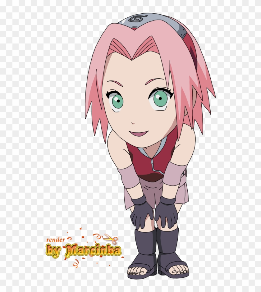 Naruto Uzumaki Chibi Art By Songokukai Naruto Masashi - Haruno Sakura Chibi Png #283441