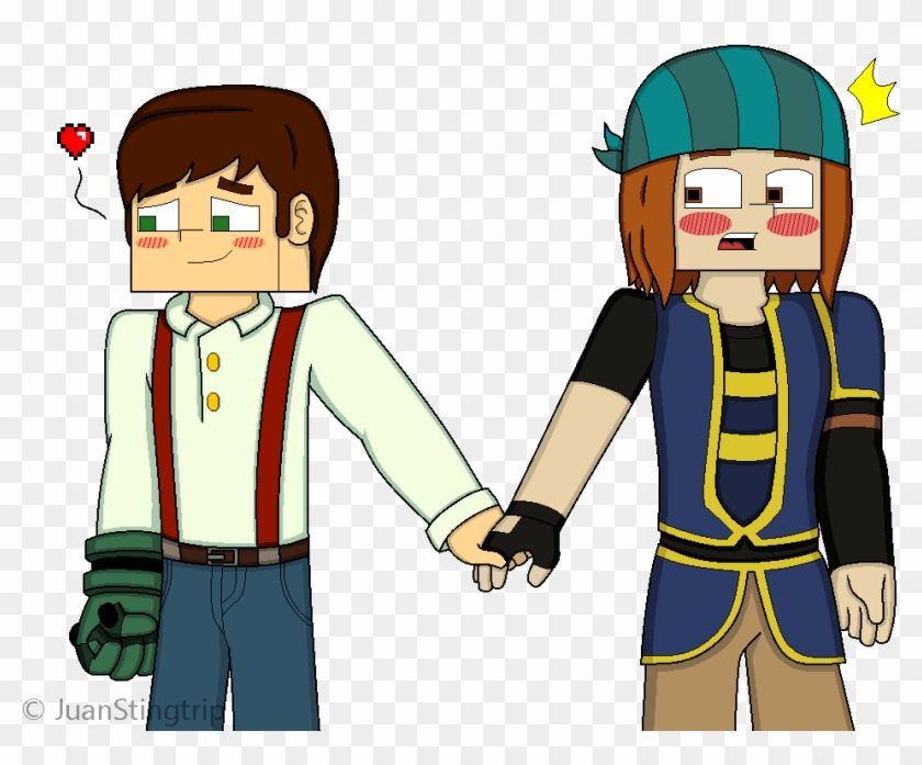 Holding Hands By Juanstingtrip - Minecraft: Story Mode #283452